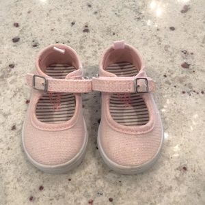 Infants Shimmer Pink Mary Jane Sneakers OshKosh